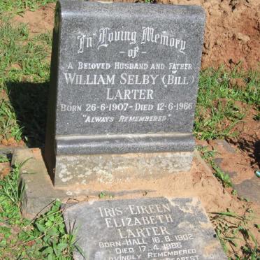 LARTER William Selby 1907-1966 &amp; Iris Eireen Elizabeth HALL 1902-1986