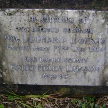 LAWSON William Leonard -1954 &amp; Edith Helen -1961