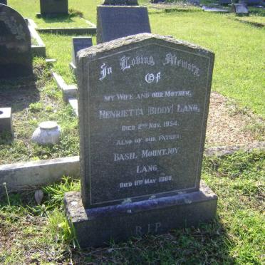 LANG Basil Mountjoy -1960 &amp; Henrietta -1954