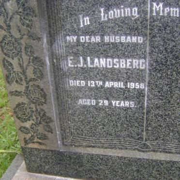 LANDSBERG Eric John -1958
