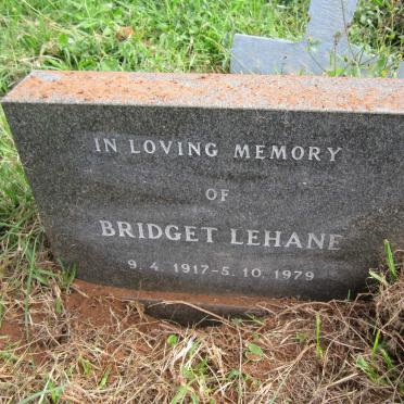 LEHANE Bridget 1917-1979