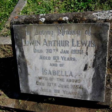 LEWIS Edwin Arthur -1933 &amp; Isabella -1944