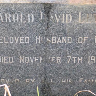 LEWIS Harold David -1965