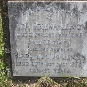 LEMON Mark Julius -1959 &amp; Ada Selina -1948