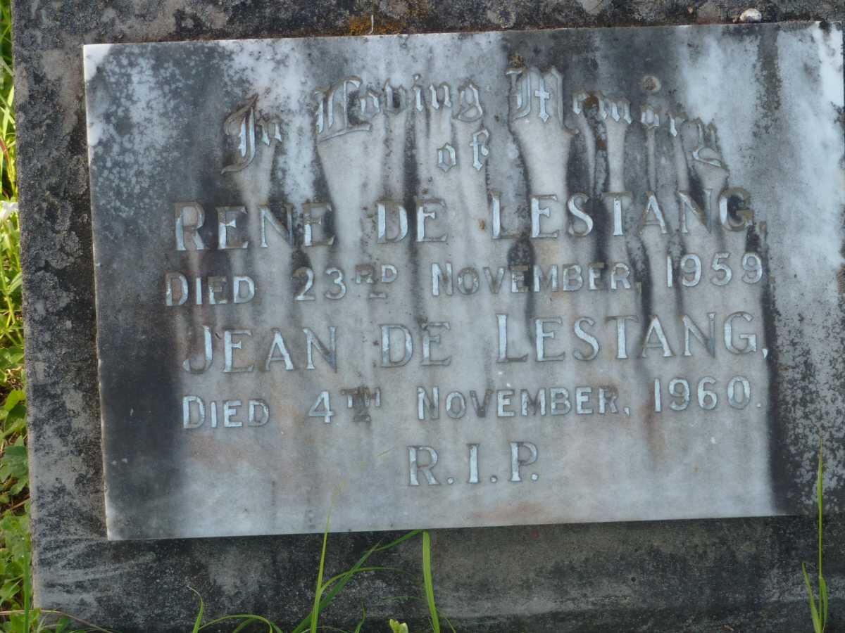LESTANG Rene, de -1959 &amp; Jean -1960