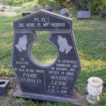 LERM Marie 1931-1998 :: SCHOLLY Stephanus Albertus -1990