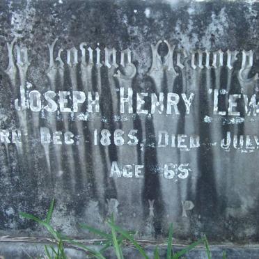 LEWIS Joseph Henry 1865-1930