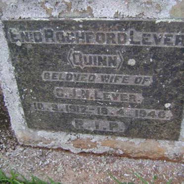LEVER Enid Rochford nee QUINN 1912-1940