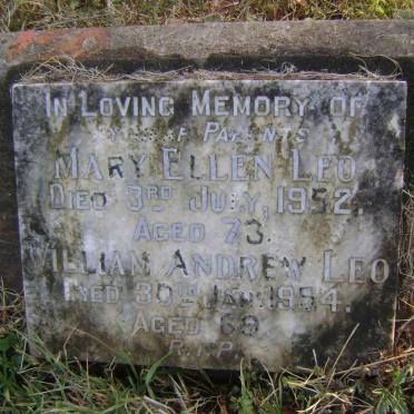 LEO William Andrew -1954 &amp; Mary Ellen -1952
