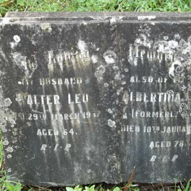 LEO Walter -1937 &amp;  Albertina GROEPE formerly LEO -1958