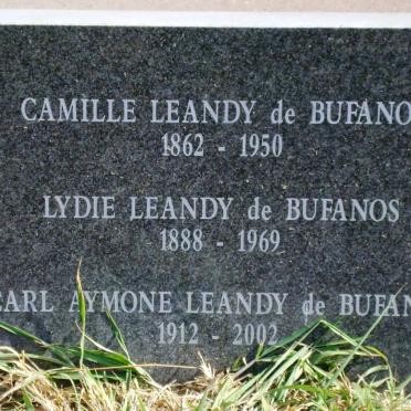 LEANDY de BUFANOS Camille Leandy 1862-1950 :: LEANDY de BUFANOS Lydie 1888-1969 :: LEANDY de BUFANOS Carl Aymone 1912-2002