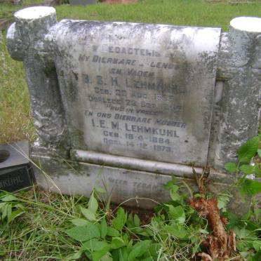 LEHMKUHL B.S.H. 1868-1946 &amp; I.E.M. 1884-1973 