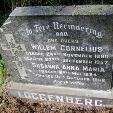 LOGGENBERG Willem Cornelius 1890-1957 &amp; Susanna Anna Maria 1894-1962