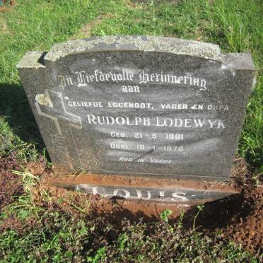 LOUIS Rudolph Lodewyk 1901-1975