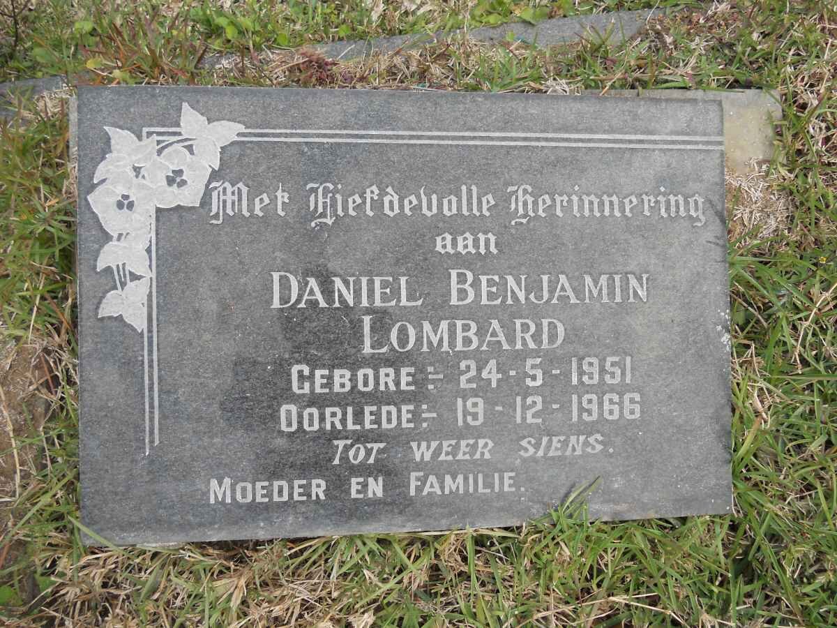 LOMBARD Daniel Benjamin 1951-1966