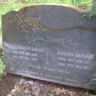 LOGAN Walter Ernest 1868-1944 &amp; Louisa 1871-1944
