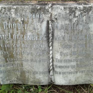 LOGGENBERG Rudolf J., van 1891-1935 &amp; Magrietha J.S. 1890-1966