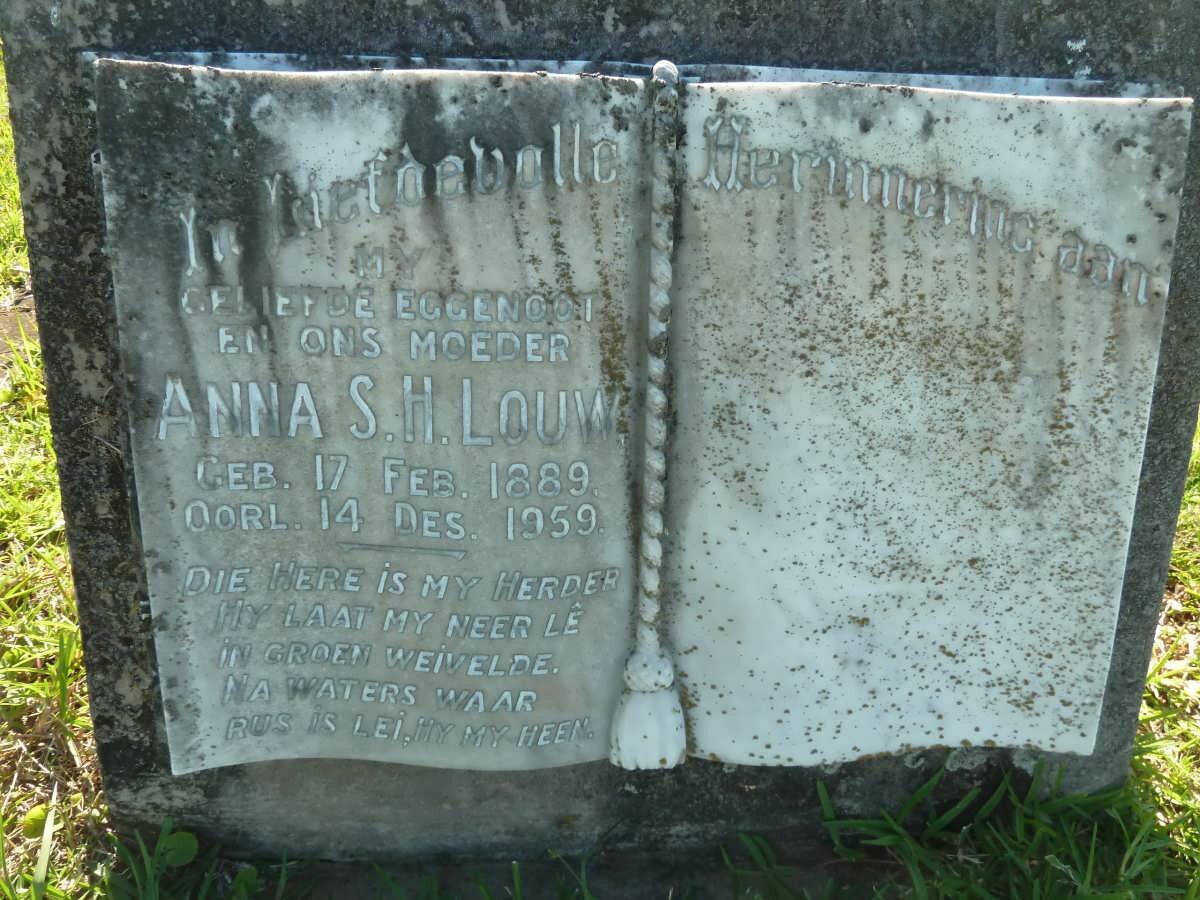 LOUW Anna S.H. 1889-1959