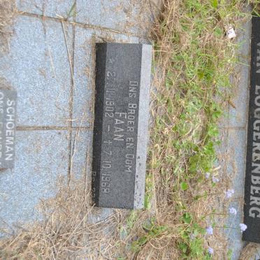 LOGGERENBERG Ernst, van 1909-1976 &amp; Clara DURAND 1919-1994 :: LOGGERENBERG Stephanus Andreas, van 1902-1968