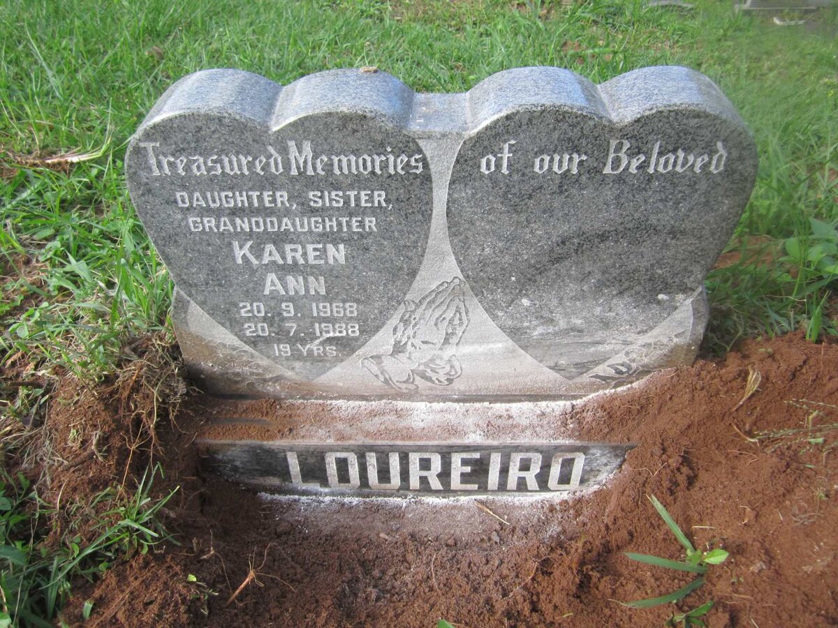 LOUREIRO Karen Ann 1968-1988