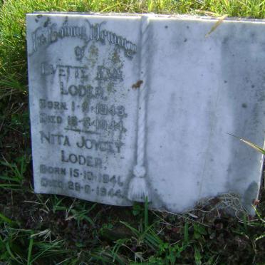 LODER Nita Joycey 1941-1944 :: LODER Evette Eva 1943-1944