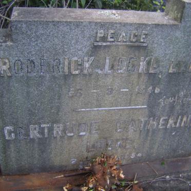 LOCKE Roderick -1946 &amp; Gertrude Catherine -1954