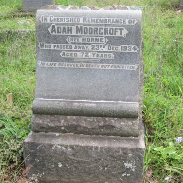 MOORCROFT Adah nee HORNE -1934