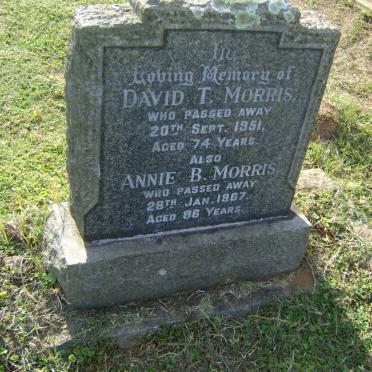 MORRIS David T. -1951 &amp; Annie B. -1967