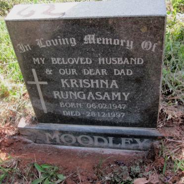 MOODLEY Krishna Rungasamy 1947-1997