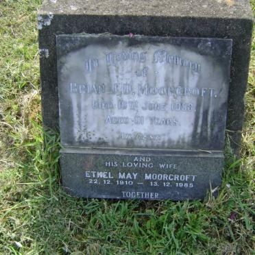 MOORCROFT Brian J.D. -1953 &amp; Ethel May 1910-1985