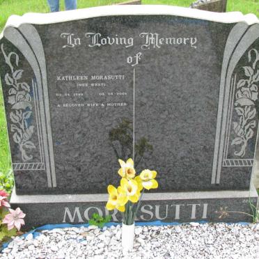 MORASUTTI Kathleen nee WEST 1940-2006