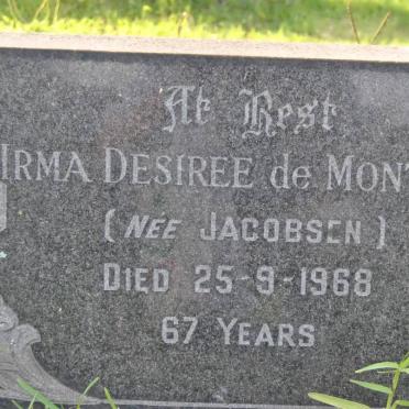 MONTILLE Irma Desiree, de nee JACOBSEN -1968