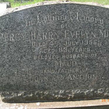 MOORE Percy Harry Evelyn -1956 &amp; Alice Maud -1979