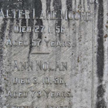 MOORE Walter Lahe -1956 :: NOLAN Ann -1936