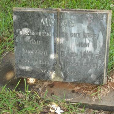 MONS Edward 1896-1956 &amp; Ellen Louisa  1895-1973