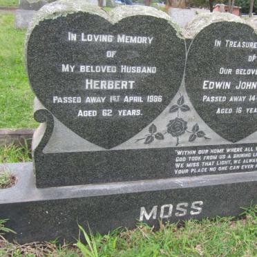 MOSS Herbert -1986 :: MOSS Edwin John Peter -1962