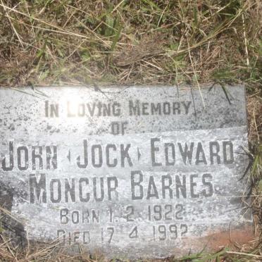 MONCUR BARNES John Edward 1922-1992