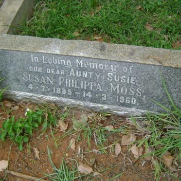 MOSS Susan Philippa 1885-1960