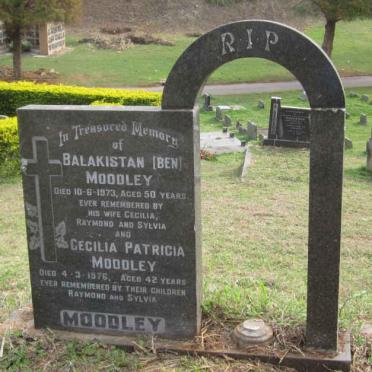 MOODLEY Balakistan -1973 &amp; Cecilia Patricia -1976