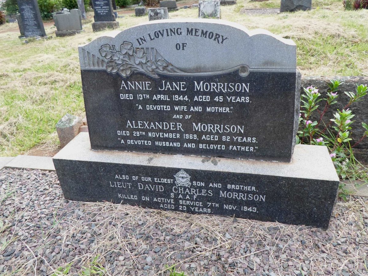 MORRISON Alexander -1969 &amp; Annie Jane -1944 :: MORRISON David Charles -1943