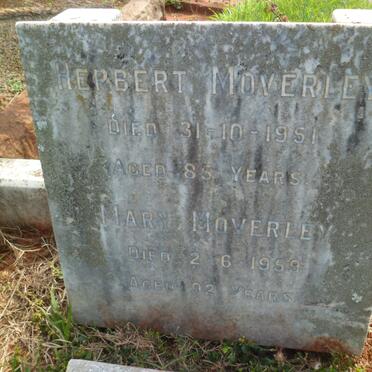 MOVERLEY Herbert -1951 &amp; Mary -1959