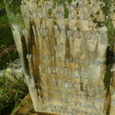 MOXLEY George H.A. -1940