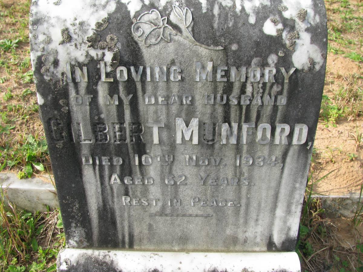 MUNFORD Gilbert -1934 :: MUNFORD Ellen Elizabeth -1968