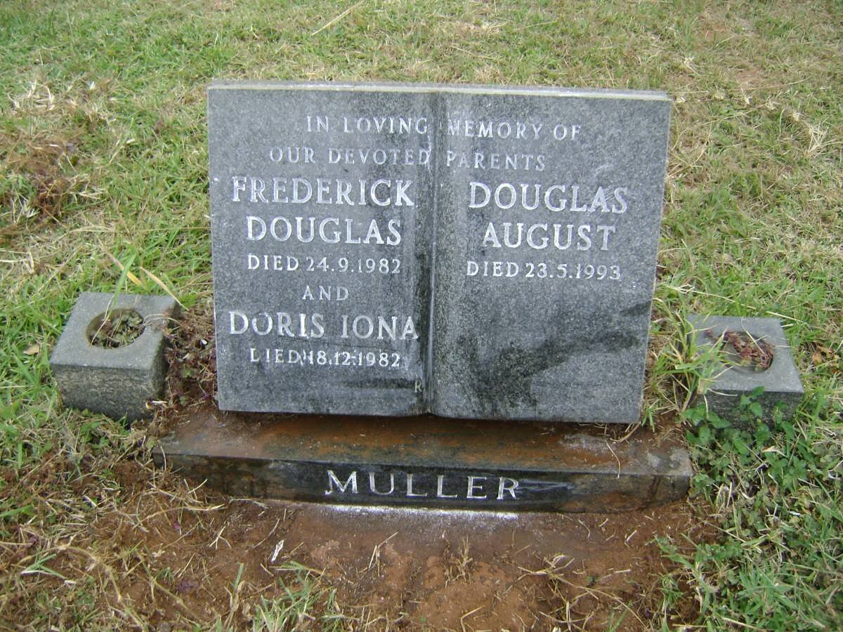 MULLER Frederick Douglas -1982 &amp; Doris Iona -1982 :: MULLER Douglas August -1993
