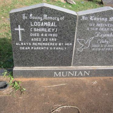 MUNIAN Rajambal -2004 :: MUNIAN Logambal -1990