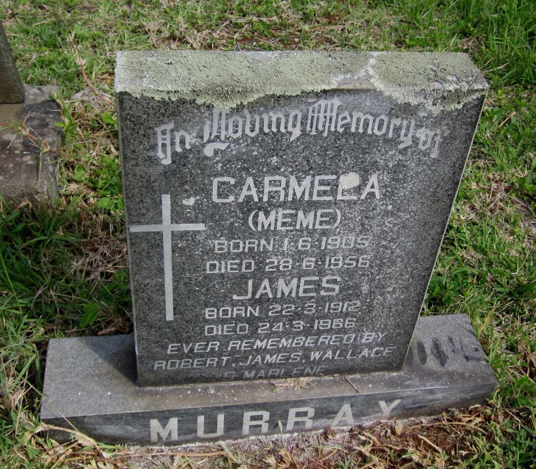 MURRAY James 1912-1966 &amp; Carmela 1905-1956