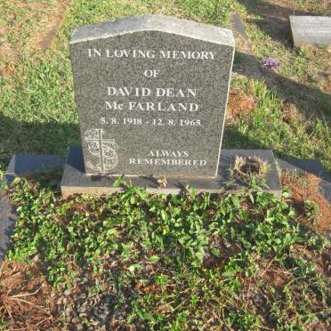 Mc FARLAND David Dean 1918-1965