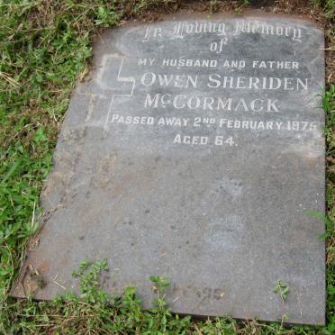 McCORMACK Owen Sheriden -1975