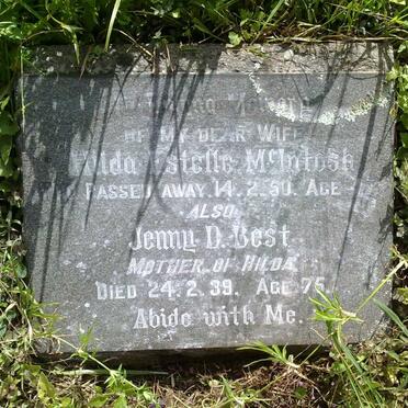 McINTOSH Hilda Estelle -1950 :: BEST Jenny D. 1939