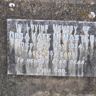 McMASTER Dora Kate -1934